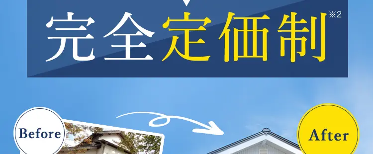 大規模リフォーム受注実績
圧倒的
No.1
*1
安心の価格システムで住まいを再生
完全定価制
*2
Before
After
リーズナブルに住まいまるごと
「新築同様に」
戸建てもマンションも
※12025年リフォーム産業新聞調べ
(500万円以上改修工事受注数ランキングで住友不動産ハウジングが全国第1位)
※2 お客様のご要望による工事内容の変更がない限り着工後の追加費用なし。